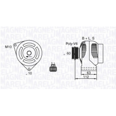 063532622010 MAGNETI MARELLI Генератор