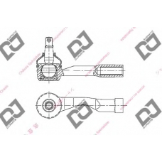 DE1264 DJ PARTS Наконечник поперечной рулевой тяги