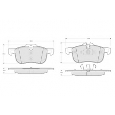 PF1355 PROCODIS FRANCE Комплект тормозных колодок, дисковый тормоз