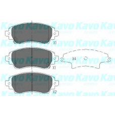 KBP-9010 KAVO PARTS Комплект тормозных колодок, дисковый тормоз