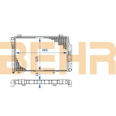 2110218 BEHR Radiator