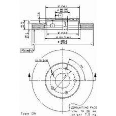 09.9368.10 BREMBO Тормозной диск