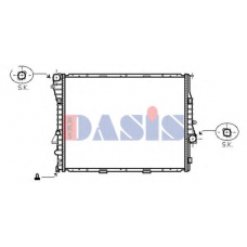 050041N AKS DASIS Радиатор, охлаждение двигателя