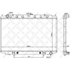 10-25338-SX STELLOX Радиатор, охлаждение двигателя