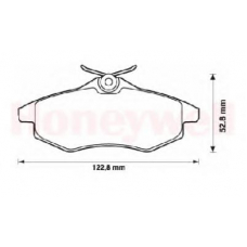 573083B BENDIX Комплект тормозных колодок, дисковый тормоз