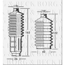 BSG3029 BORG & BECK Пыльник, рулевое управление