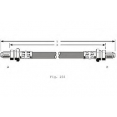 PHD323 TRW Тормозной шланг