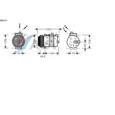 MSK277 AVA Компрессор, кондиционер