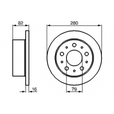 0 986 479 066 BOSCH Тормозной диск