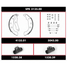 SPK 3135.00 ROADHOUSE Комплект тормозов, барабанный тормозной механизм