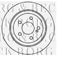 BBD4354 BORG & BECK Тормозной диск