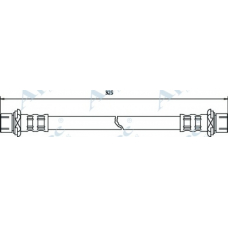 HOS3524 APEC Тормозной шланг