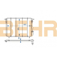 2110435 BEHR Radiator