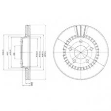 BG2377 DELPHI Тормозной диск