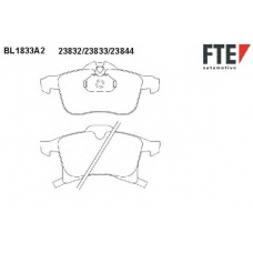 BL1833A2 FTE Комплект тормозных колодок, дисковый тормоз