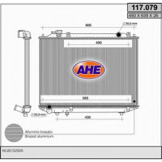 117.079 AHE Радиатор, охлаждение двигателя