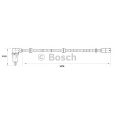 0 265 006 139 BOSCH Датчик, частота вращения колеса