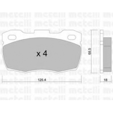 22-0352-0 METELLI Комплект тормозных колодок, дисковый тормоз
