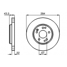 0 986 478 589 BOSCH Тормозной диск