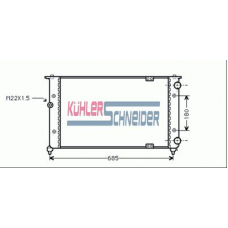 1304001 KUHLER SCHNEIDER Радиатор, охлаждение двигател