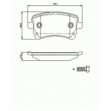 13046028882-SET-MS MASTER-SPORT Комплект тормозных колодок, дисковый тормоз
