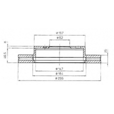 BSF4849 QUINTON HAZELL Тормозной диск