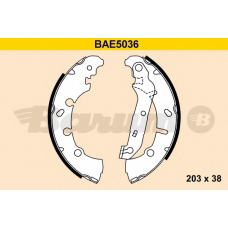 BAE5036 BARUM Комплект тормозных колодок