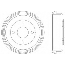 62901 PAGID Тормозной барабан