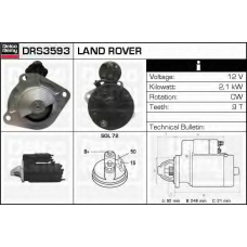 DRS3593 DELCO REMY Стартер