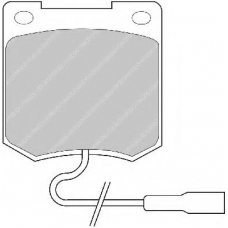 FDB820 FERODO Комплект тормозных колодок, дисковый тормоз