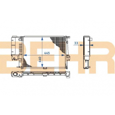 2108333 BEHR Radiator