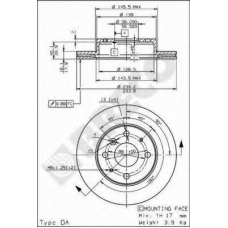 BS 8211 BRECO Тормозной диск