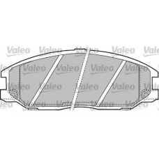 598759 VALEO Комплект тормозных колодок, дисковый тормоз