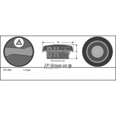 1114800409 Jp Group Крышка, резервуар охлаждающей жидкости