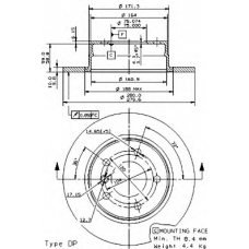 08.9787.11 BREMBO Тормозной диск