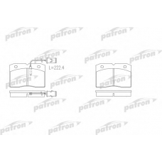 PBP655 PATRON Комплект тормозных колодок, дисковый тормоз