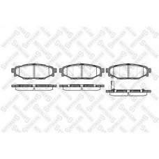 1147 001L-SX STELLOX Комплект тормозных колодок, дисковый тормоз