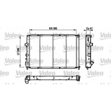 731538 VALEO Радиатор, охлаждение двигателя