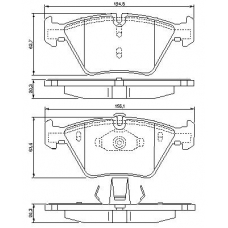 0 986 424 822 BOSCH Комплект тормозных колодок, дисковый тормоз