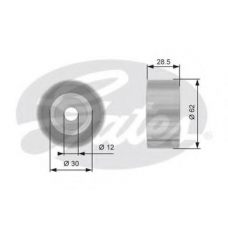 T42192 GATES Паразитный / ведущий ролик, зубчатый ремень