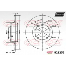 821255.6060 MAXTECH Тормозной диск