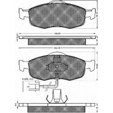 10365 BSF Комплект тормозных колодок, дисковый тормоз