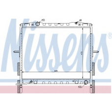 66658 NISSENS Радиатор, охлаждение двигателя
