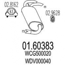 01.60383 MTS Глушитель выхлопных газов конечный