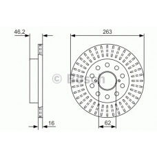 0 986 479 V42 BOSCH Тормозной диск