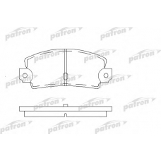 PBP114 PATRON Комплект тормозных колодок, дисковый тормоз