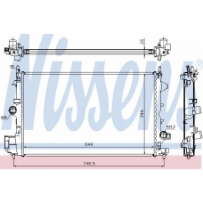 61914A NISSENS Радиатор, охлаждение двигателя