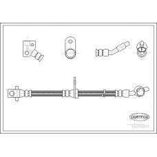 19019011 CORTECO Тормозной шланг