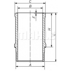 021 WN 30 MAHLE Гильза цилиндра