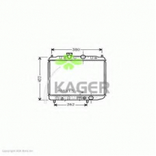 31-0656 KAGER Радиатор, охлаждение двигателя